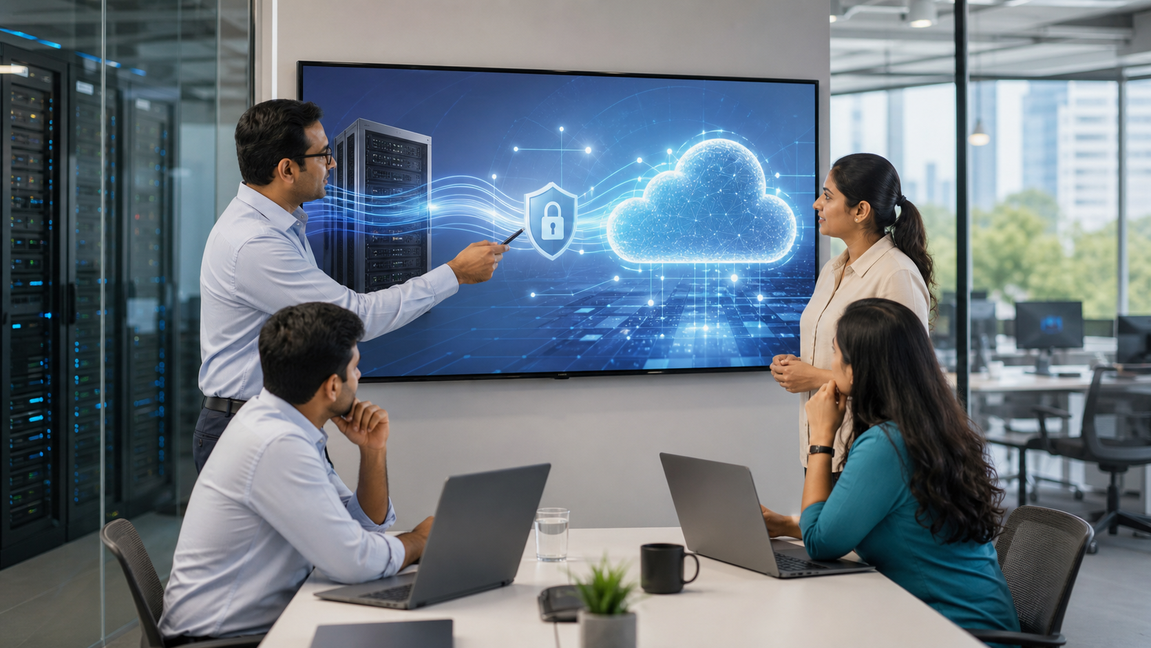 Cloud migration services in India planning session